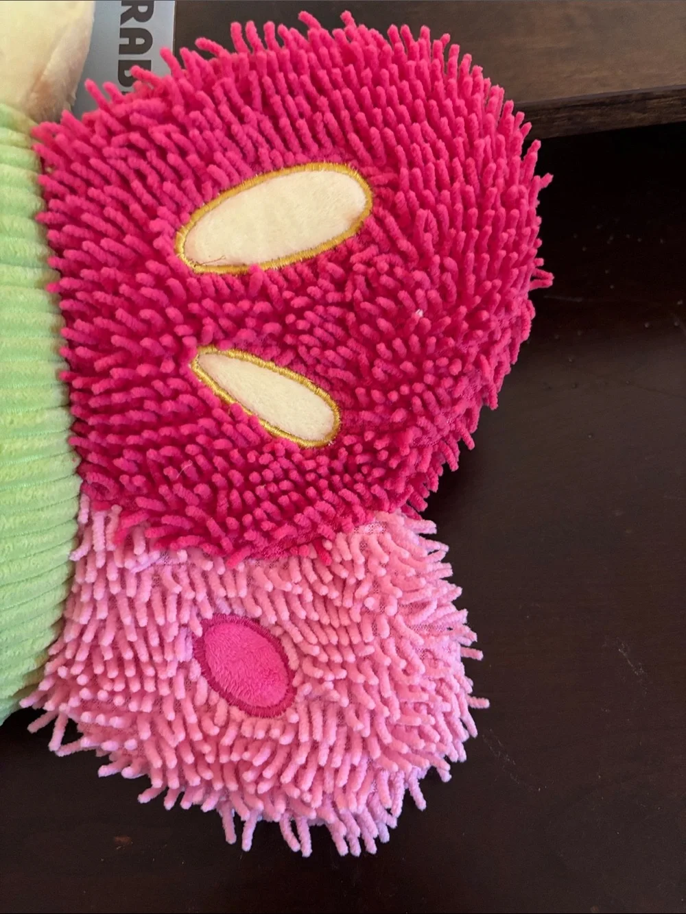TUFF Toys Plush Pink & Hot Pink Chenille Butterfly Dog Toy